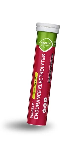 Растворимые электролиты SQUEEZY ENDURANCE ELECTROLYTES, 20 шип. таб. (Лимон),