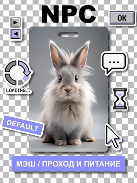 Карта Москвёнок BUNNY №7