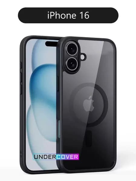 Чехол для iPhone 16 / на айфон 16 / магнитный, совместимый с MagSafe (магсейф), противоударный