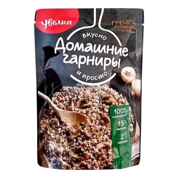 Крупа гречневая Увелка По-старорусски ядрица с грибами 150 г