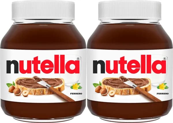 Паста Nutella ореховая с добавлением какао, комплект: 2 упаковки по 180 г