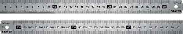 Нержавеющая линейка, 0.3 м STAYER 3427-030_z02