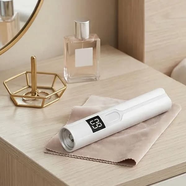 УФ-лампа для маникюра ручная, белая, с таймером 30/60 с, зарядка USB-C