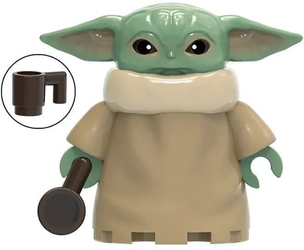 Конструктор Star Wars: Фигурка Грогу Совместим с Лего Подарок для мальчиков на Рождество/День рождения