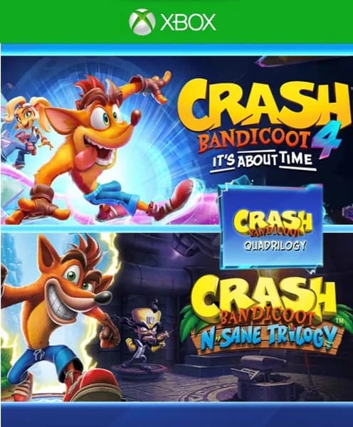 Игра Crash Bandicoot набор Quadrilogy для Xbox One/Series X S, Русский язык, электронный ключ
