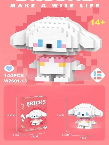 Мини-конструктор, 3D фигурка/игрушка из мультиков,