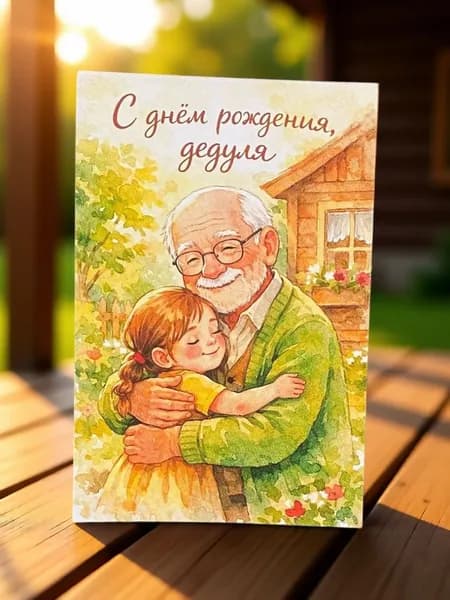 Открытка №10 "Самый лучший дедушка" 10*15