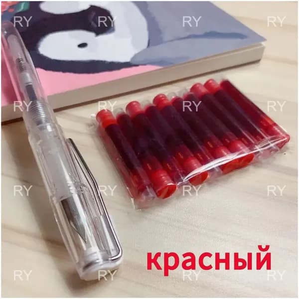 50 Штук Сменных Систем для Перьевых Ручек, Из Пластика, Для Офисного И Спортивного Использования