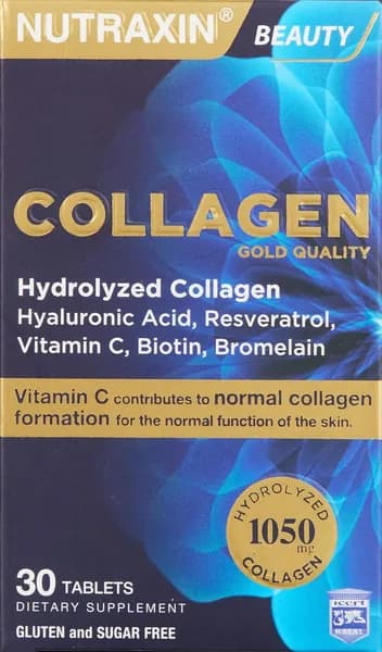 Nutraxin Beauty Gold Collagen Витамин C, гиалуроновая кислота, коллагеновая добавка (1 x 30 капсул)