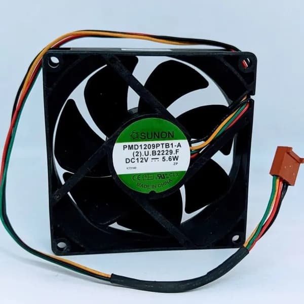 PMD1209PTB1-A Sunon (5шт) Вентилятор 92x25мм, 12В, до 4200об/мин, 5.5Вт, 0.46A, 48Дб