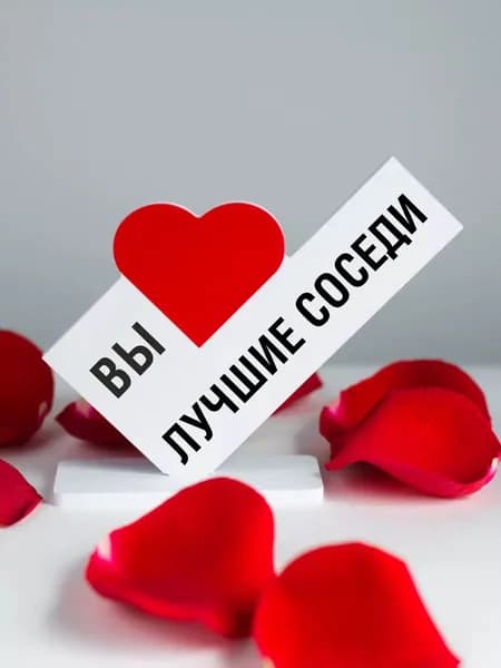 Подарок друзьям, мини стела вы лучшие соседи