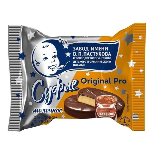 Суфле молочное ЗГДИОП им.Пастухова Original Pro варен сгущ молоком БЗМЖ 30 г