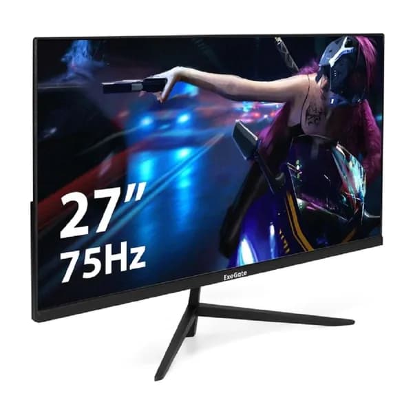 ExeGate 27" Монитор EZ2707TA (EX297649RUS), IPS, 1920x1080, 75 Гц, черный