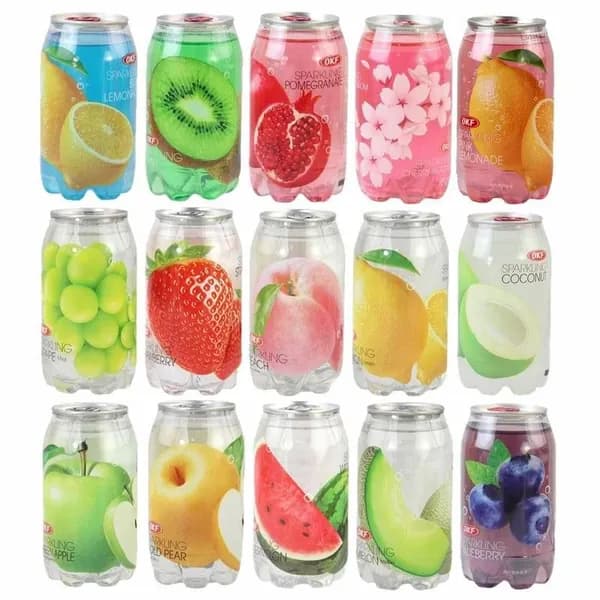 Газированная вода с фруктовым вкусом, виноград, клубника, арбуз, лаймон