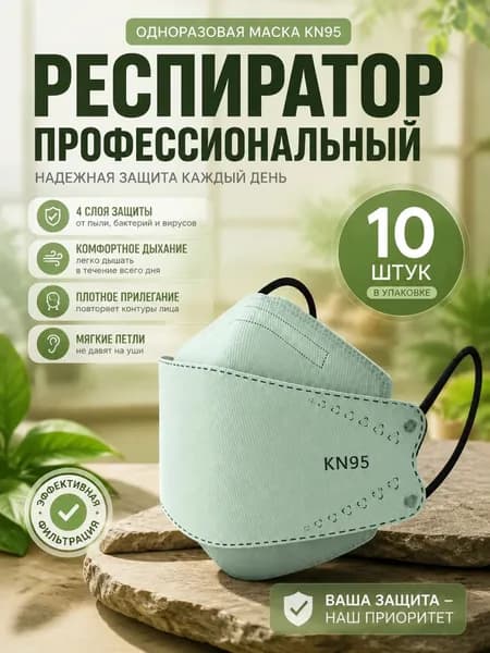 Респиратор профессиональный, FFP3, размер 8, 10 шт.
