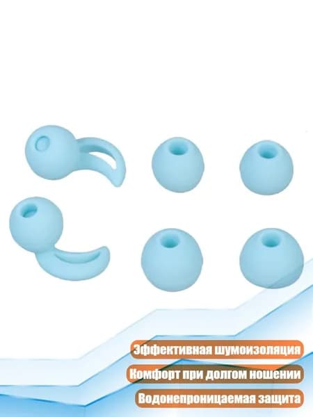 Комфортные силиконовые беруши для шума, Синий