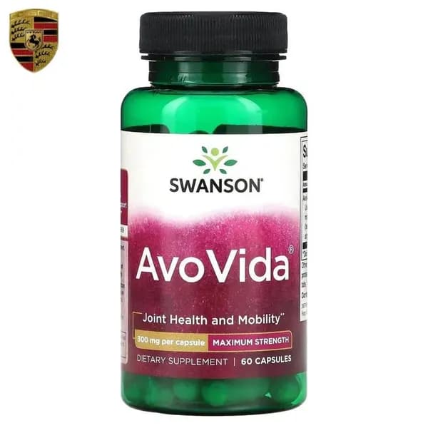 Swanson, AvoVida, максимальная эффективность, 300 мг, 60 капсул