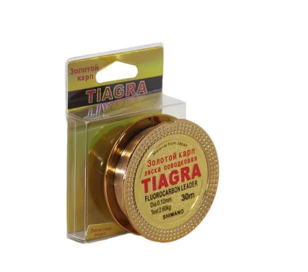 Леска Тиагра Tiagra флюрокарбон 30м 0,18мм
