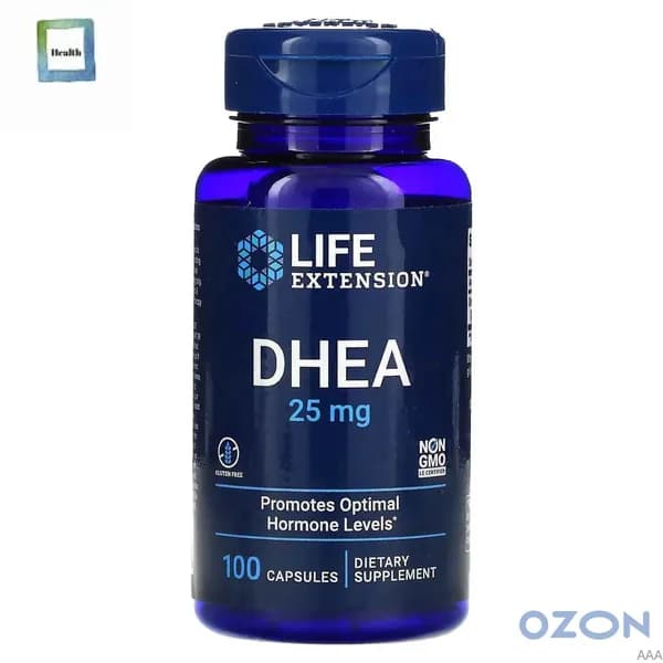 ДГЭА (дегидроэпиандростерон) Life Extension DHEA 25 мг 100 капсул-AAA