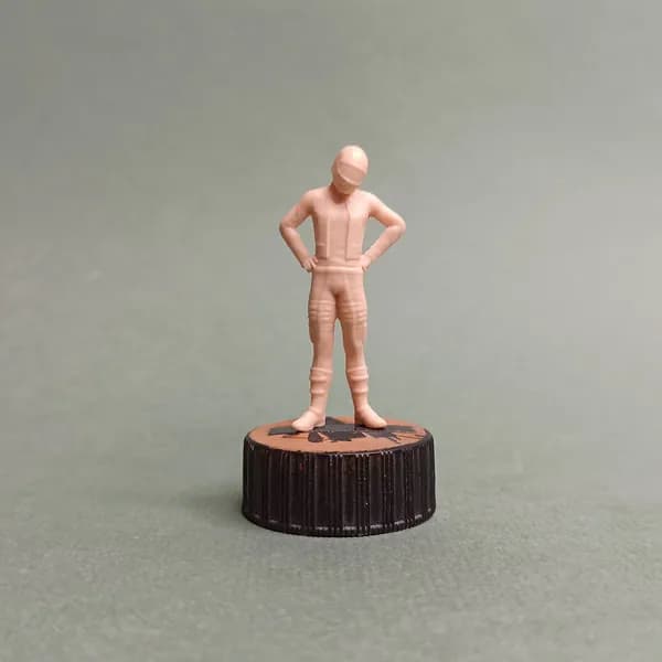 Мотогонщик. Фигурка в масштабе 1/43.