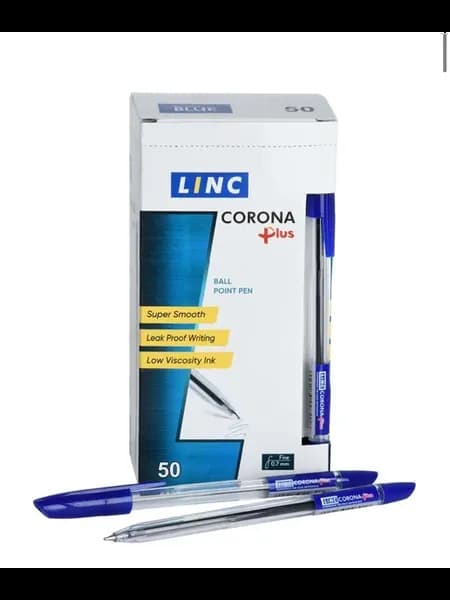 Ручка шариковая CORONA PLUS, 0,7 мм, синяя, 50 шт