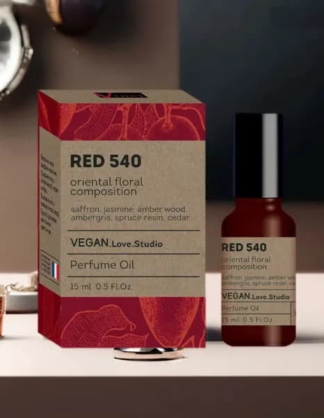 Red 540 (Bacc.. Rouge 540), Парфюмерное масло Vegan Love Studio, женское, 15мл