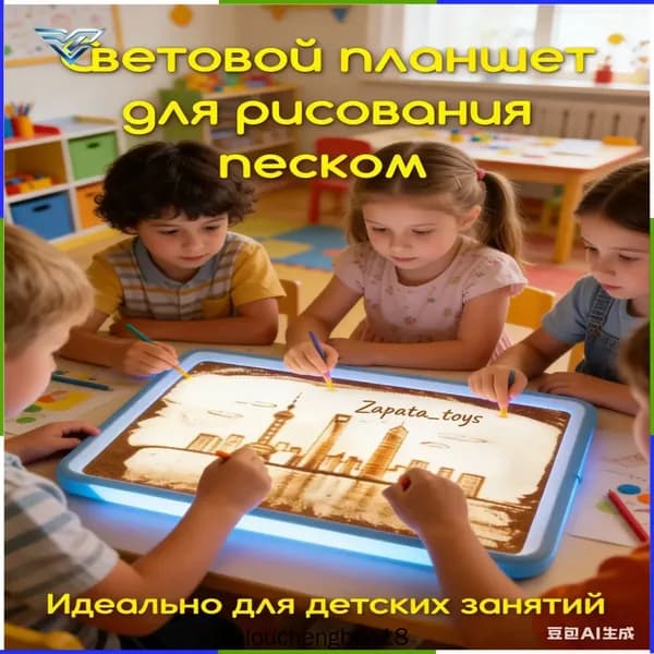 Планшет для рисования песком Пескография, набор для творческого развития