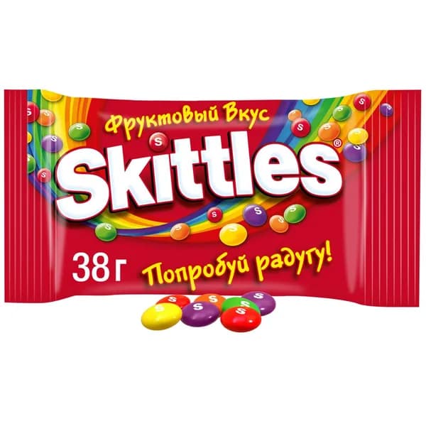 Конфеты жевательные Skittles Кисломикс 38 г