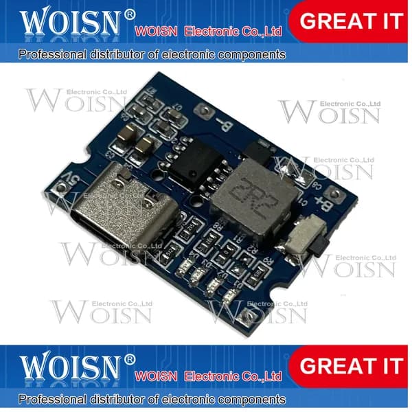 1шт 5V2A/2.4A charge discharge lithium battery charging module power supply type-c port can input/output normally open Тип опции доставки: 5V/2.4A charging and discharging integrated module C port