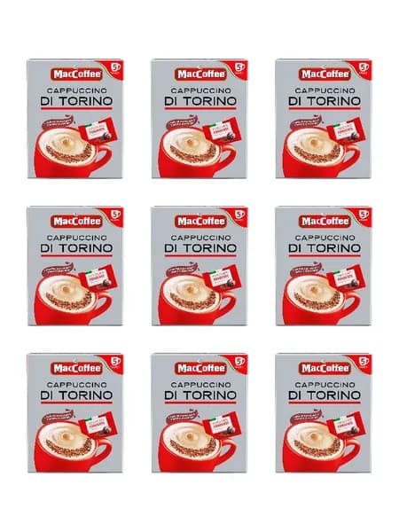 MacCoffee Напиток кофейный Cappuccino di Torino с шоколадной крошкой 5 саше, 128 г, 9 шт