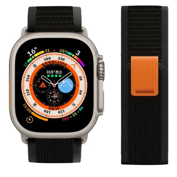 Нейлоновый ремешок для apple watch band 49мм, 44мм, 45мм, 42мм, спортивный ремешок для iwatch Ultra 9 8 7 6 5 4 se