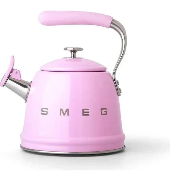 Smeg розовый настольный чайник в стиле 50-х годов, 2,3 л