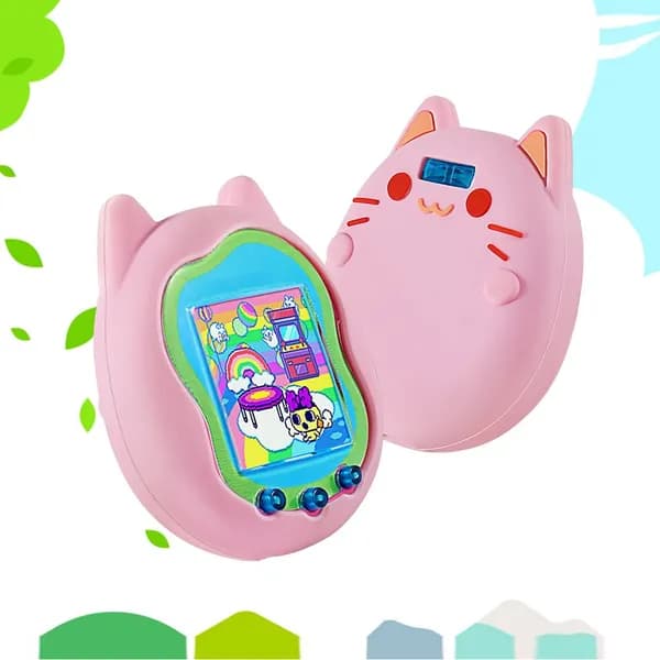 чехол для Tamagotchi Uni, силиконовый, розовый, водонепроницаемый