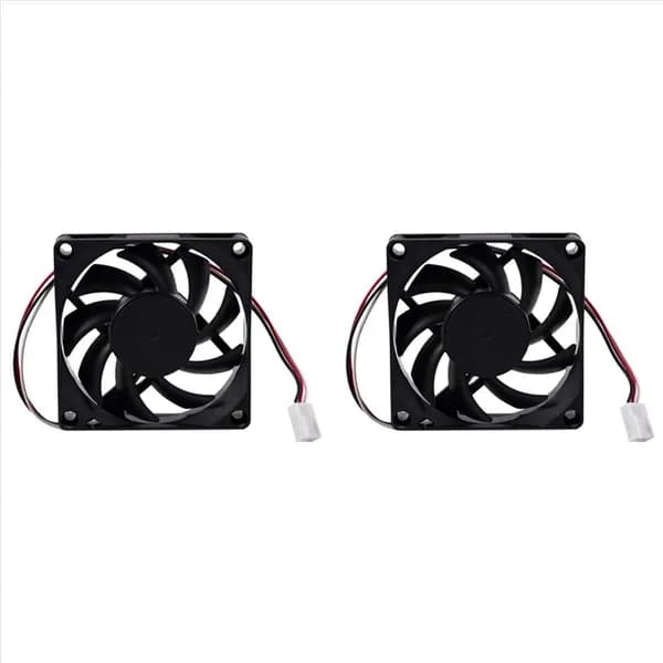 2x Вентилятор Для Корпуса Компьютера 3PIN 12V 7CM 70MM PC CPU Cooler Fan