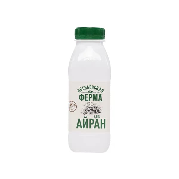 Айран Асеньевская ферма, 2%. 330 г