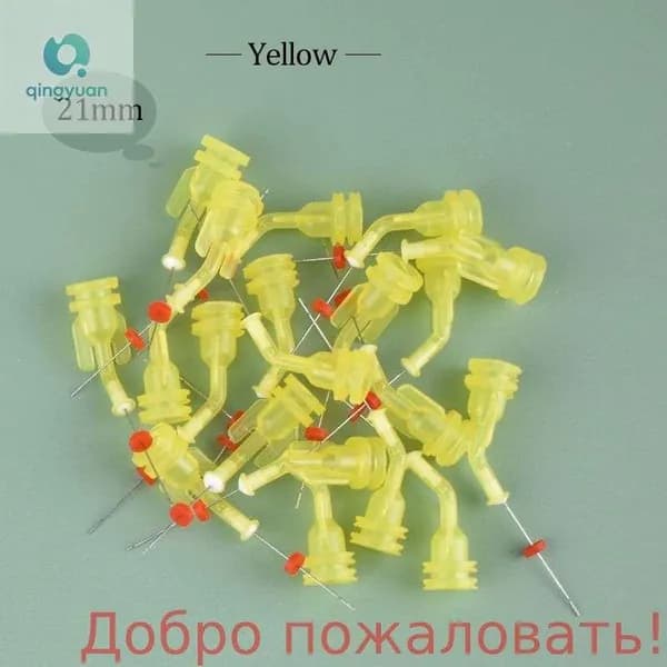 Многоразовая эндодонтическая ирригационная игла, наконечник 31GA, локоть с двойным боковым отверстием для шприца для чистки корневых каналов, передние и коренные зубы