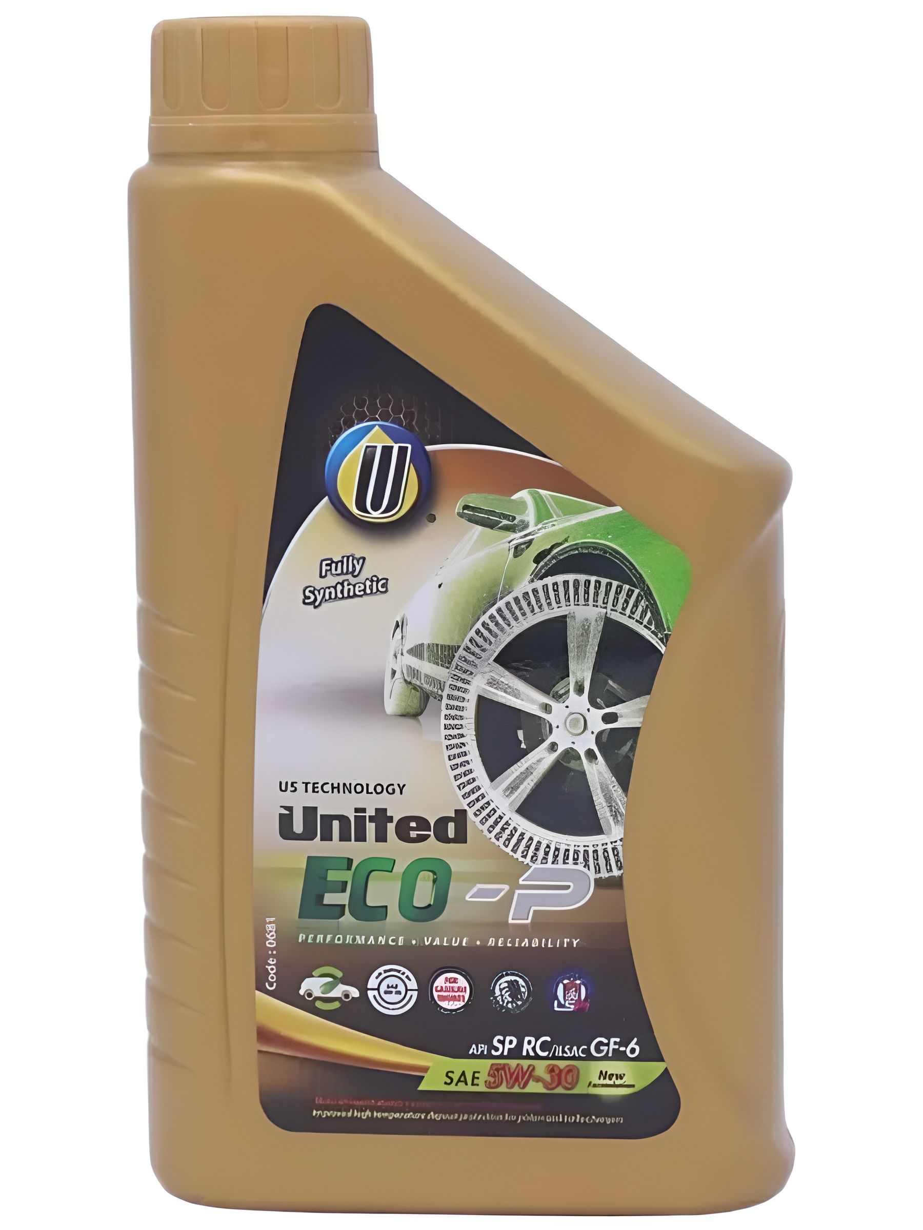 United Oil ECO-P SP-RC GF-6 5W-30 Масло моторное, Синтетическое, 1 л
