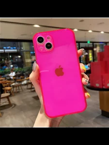 Розовый чехол для iPhone 15 Pro, rose red