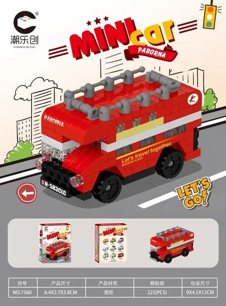 Конструктор, совместимый с Lego: автодом, внедорожник, автобус, машинка, развивающая сборная игрушка для детей, подарок для детских садов и школ