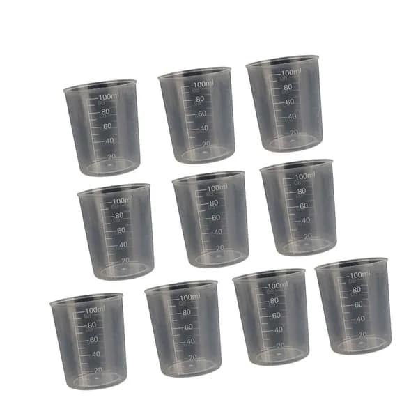 5 шт. Пластиковые мерные стаканы, 100ml