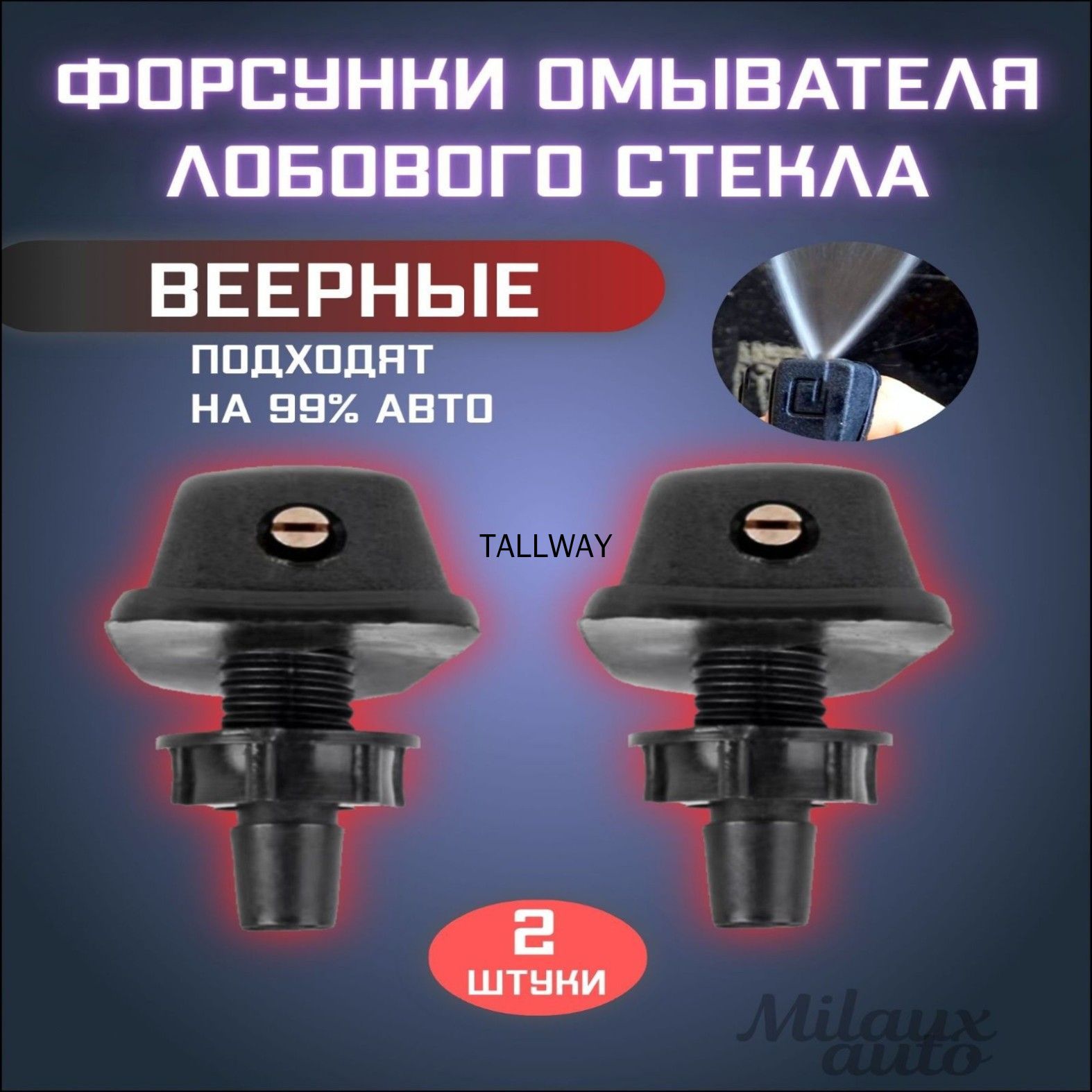 Форсунка омывателя, арт. ФООМ1, 2 шт.