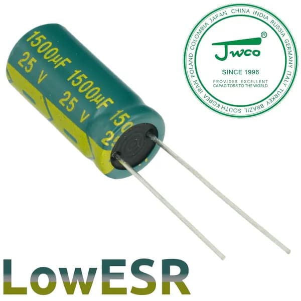 1500мкФ 25В / LF / 10x20 / 105 С / конденсатор электролитический (10шт)