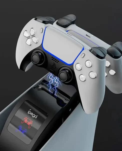 Зарядная станция с охлаждением iPEGA для 2-х контроллеров DualSense PS5, с индикаторами