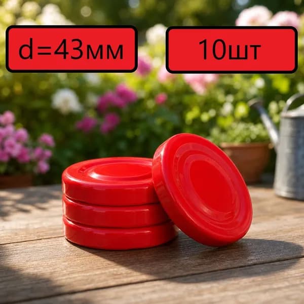 Крышка для банки 4.3 см 10 шт металл