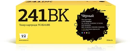 Лазерный картридж T2 TC-B241BK для Brother HL-3140CW, 3170CDW, DCP-9020CDW, MFC-9330CDW, цвет черный
