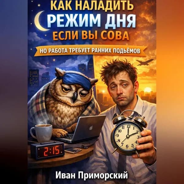 Как наладить режим дня если вы сова, но работа требует ранних подъемов | Иван Приморский | Электронная аудиокнига