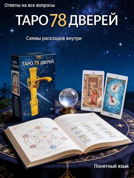Гадальные Карты Таро Колесо Года (78 карт + инструкция с толкованием) языческое Аввалон-Ло Скарабео / Таро Колесо Года