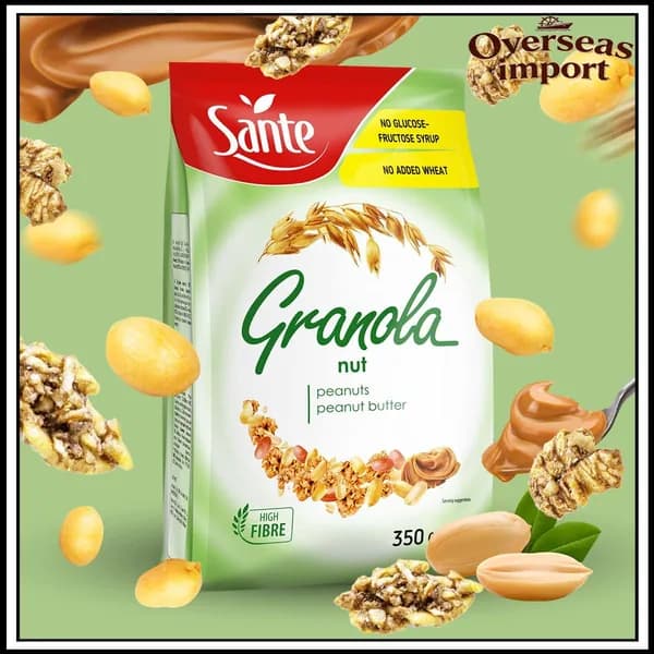 Sante / Гранола с Арахисом и Арахисовой пастой, 350 гр / Польша