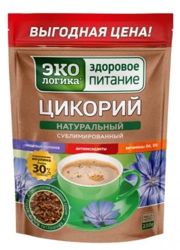 Экологика Цикорий натуральный растворимый сублимированный классический, 230 г