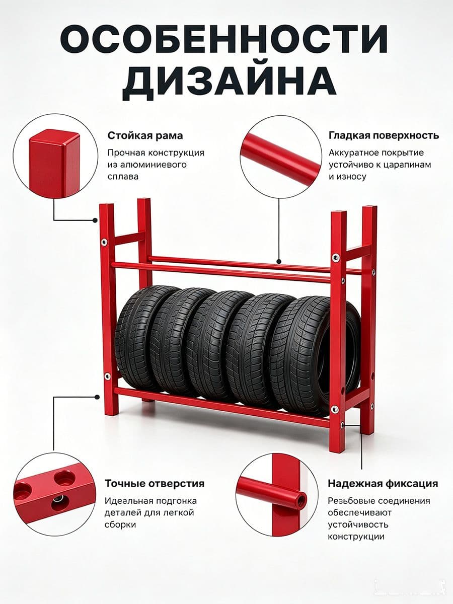 Стойка для колёс RC 1/10 алюминиевая органайзер для гаража